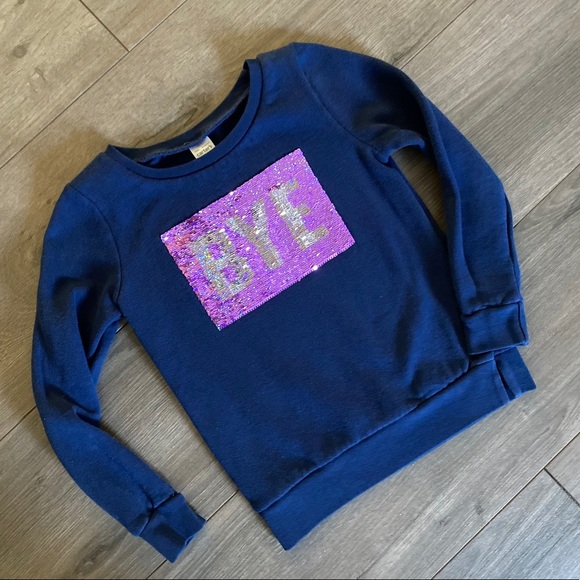 Flip Sequin "Hi, Bye" Sweatshirt - Picture 3 of 4